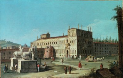 View of the Palazzo del Quirinale, Rome by Michele Marieschi